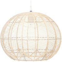 Atmosphera - Hängeleuchte über Esstisch kita, Rattan, ø 38 cm von ATMOSPHERA