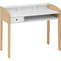 Kinder-Schreibtisch im skandinavischen Stil, Beine aus recyceltem Holz, 100 x 52 x 85 cm von ATMOSPHERA
