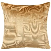 Atmosphera - Kissenbezug Atelier Samt - Ockergelb - 40x40 cm créateur d'intérieur von ATMOSPHERA