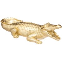 Atmosphera - Krokodilstatuette - vergoldet - Kunstharz H11 cm créateur d'intérieur von ATMOSPHERA