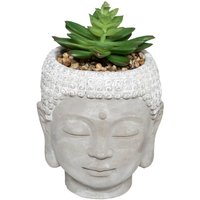 Kunstpflanze Buddha Zementtopf H13 -5cm - Model 2 - Model 2 von ATMOSPHERA