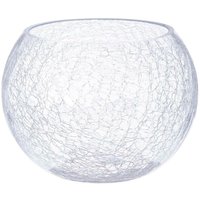 Kugelvase - gecracktes Glas - H15 cm - Atmosphera - Transparent von ATMOSPHERA