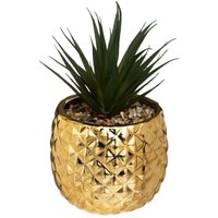 Kunstpflanze Ananas H21cm - Golden von ATMOSPHERA