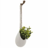 Kunstpflanze im Dekotopf, hängend an einer Schnur, 13 cm von ATMOSPHERA