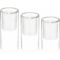 LED-Kerzen mit Glasständern, 3er-Set LED-Kerzen mit Glasständern, 3er-Set von ATMOSPHERA