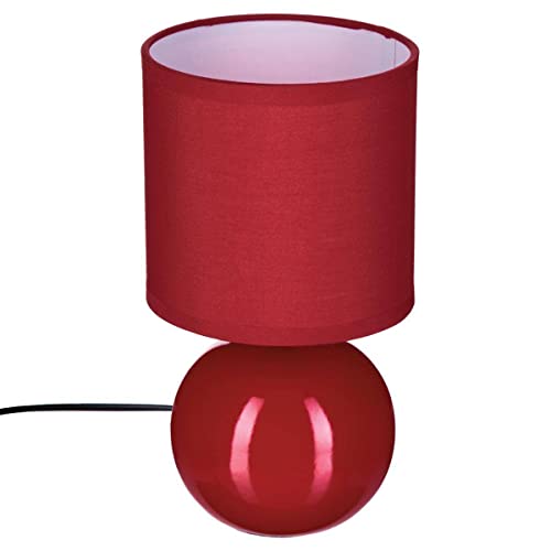 Lampe Kugel Keramik rot von ATMOSPHERA CREATEUR D'INTERIEUR