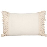 Les Tendances - Macramé-Kissen - elfenbeinfarben - 30x50 cm - Atmosphera créateur d'intérieur von LES TENDANCES