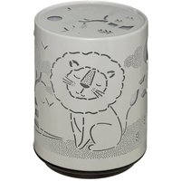 Nachtlicht mit Batterie Push trendy H.13cm Metall - Grau von ATMOSPHERA