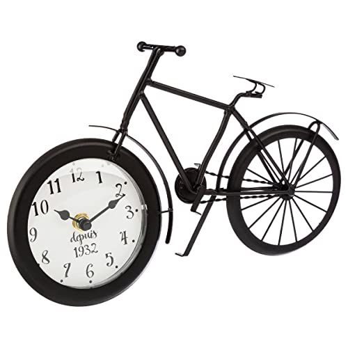 Atmosphera Originelle Uhr - Form : Fahrrad - Farbe : SCHWARZ von ATMOSPHERA CREATEUR D'INTERIEUR