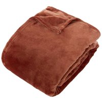 Atmosphera - Plaid Flanell Ollis terracotta 260x240cm créateur d'intérieur von ATMOSPHERA