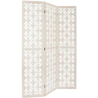 Paravent Nomade - weiß H 170 cm - Atmosphera créateur d'intérieur von ATMOSPHERA