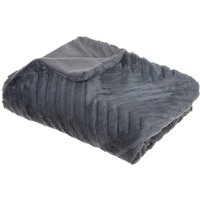 Atmosphera - Plaid 3D Geo Kunstpelz - grau 120x160 cm créateur d'intérieur von ATMOSPHERA