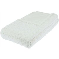 Plaid aus gelocktem Kunstpelz - ecru 120 × 160 cm Plaid aus gelocktem Kunstpelz - ecru 120 × 160 cm von ATMOSPHERA