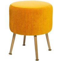 Plissee-Samt-Hocker Solaro atmosphera - ockerfarben Plissee-Samt-Hocker Solaro atmosphera - ockerfarben von ATMOSPHERA