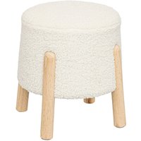 Pouf mit Kiefernbeinen BOUCL, 41 x 35 x 41,5 cm von ATMOSPHERA