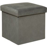 Hocker mit Stauraum lilou, Samt, faltbar, 38 x 38 x 38 cm Hocker mit Stauraum lilou, Samt, faltbar, 38 x 38 x 38 cm von ATMOSPHERA