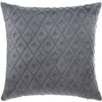 Atmosphera - Rauten-Kissen - Flanell - dunkelgrau - 40x40 cm créateur d'intérieur von ATMOSPHERA