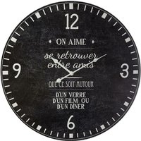 Atmosphera - Uhr Schiefer D57cm - Wir mögen von ATMOSPHERA