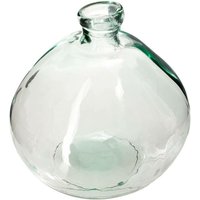Runde Vase - recyceltes Glas - klar - D45 cm Atmosphera Transparent von ATMOSPHERA