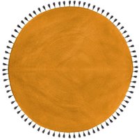 Univers Decor - Runder Teppich Baumwolle Pop Durchmesser 120 cm Atmosphera - Ocker - Ocre von UNIVERS DECOR