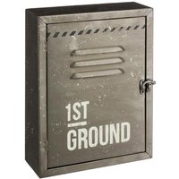 Schlüsselkasten District 9 Metall 30x23cm - Grau - Grau von ATMOSPHERA