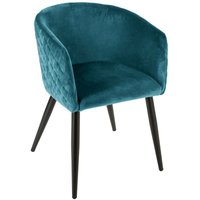 Atmosphera - Sessel Marlo blaugrün - aus Samt créateur d'intérieur von ATMOSPHERA