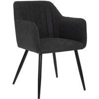 Atmosphera - Sessel Visoca Holz und Metall - schwarz créateur d'intérieur von ATMOSPHERA