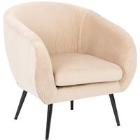 Atmosphera - Solaro Sessel Velours Beige créateur d'intérieur von ATMOSPHERA