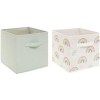Atmosphera - Set aus 2 Aufbewahrungsboxen für Kinder - Karton - grün créateur d'intérieur Atmosphera - Set aus 2 Aufbewahrungsboxen für Kinder - Karton - grün créateur d'intérieur von ATMOSPHERA