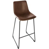 Atmosphera - Set aus 2 Barhockern Lois cognacfarben in Lederoptik créateur d'intérieur von ATMOSPHERA