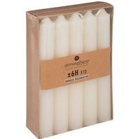 Set mit 10 Stabkerzen - elfenbeinfarben - 45g Set mit 10 Stabkerzen - elfenbeinfarben - 45g von ATMOSPHERA