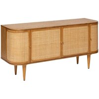 Sideboard 4-türig Kisco Hevea Rattan 150x75cm - Atmosphera créateur d'intérieur von ATMOSPHERA
