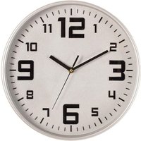 Silberfarbene Uhr ø30cm von ATMOSPHERA