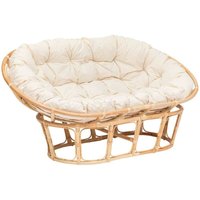 Atmosphera - Sitzbank Mamasan 2-Sitzer - Rattan - weiß créateur d'intérieur von ATMOSPHERA