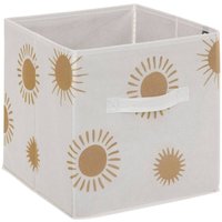 Atmosphera - Set aus 2 Aufbewahrungsboxen für Kinder Soleil Karton - gelber Ocker créateur d'intérieur von ATMOSPHERA