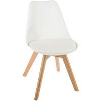 Stuhl Baya weiß - Beine aus Buche Atmosphera créateur d'intérieur von ATMOSPHERA