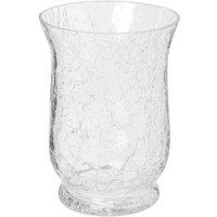 Teelicht - gecracktes Glas - H15 cm - Atmosphera - Transparent von ATMOSPHERA