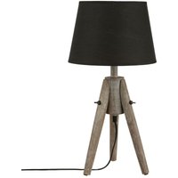 Tischleuchte MIRY Holzlampe - schwarz, H. 46 cm von ATMOSPHERA