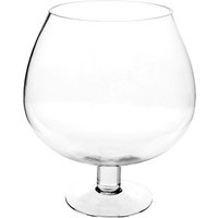 Kugelschale auf Fuß - Glas - H26 cm Atmosphera Transparent von ATMOSPHERA