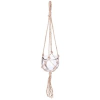 Übertopf - Glas und Jute - transparent - D10 -5 cm - Atmosphera créateur d'intérieur von ATMOSPHERA