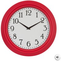 Uhr Lucia mit Zierleisten D30cm - Rot - Rot von ATMOSPHERA