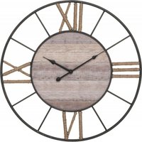 Atmosphera - Uhr Mike Metall & Holz Durchmesser 57 cm von ATMOSPHERA