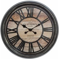 Wanduhr 3D mit römischen Zahlen, Ø 50 cm, schwarz Wanduhr 3D mit römischen Zahlen, Ø 50 cm, schwarz von ATMOSPHERA
