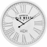 Atmosphera - Uhr mit Gravur Durchmesser 52 cm west - blanc von ATMOSPHERA