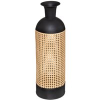 Atmosphera - Vase - Arbela - Metall - schwarz - H60 -5 cm Schwarz von ATMOSPHERA