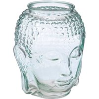 Atmosphera - Vase Buddha - Glas - H28 cm Transparent von ATMOSPHERA