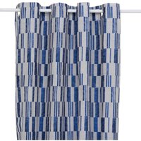 Vorhang Leyna jacquard indigoblau 140x260cm Atmosphera créateur d'intérieur von ATMOSPHERA