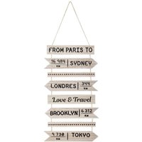 Wanddeko Nilo aus Holz 30x74cm - Schwarz von ATMOSPHERA