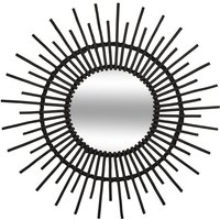 Wandspiegel, runder Spiegel, Badezimmerspiegel, rund ⌀ 76 cm Sonne von ATMOSPHERA