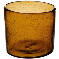 Windlicht Glas H12cm - Grau von ATMOSPHERA